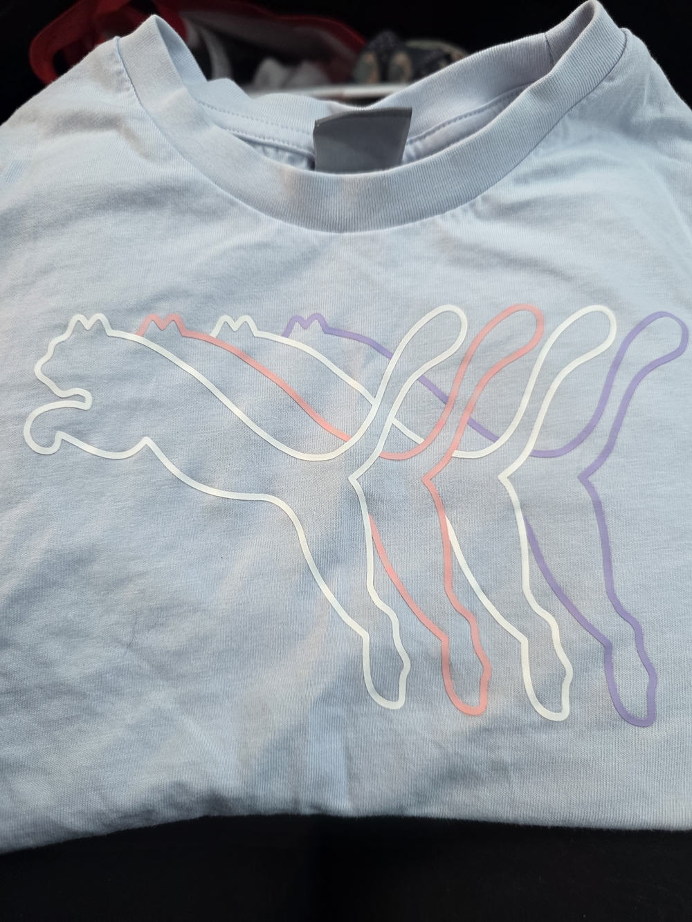 Light Blue Puma Graphic Logo Tee